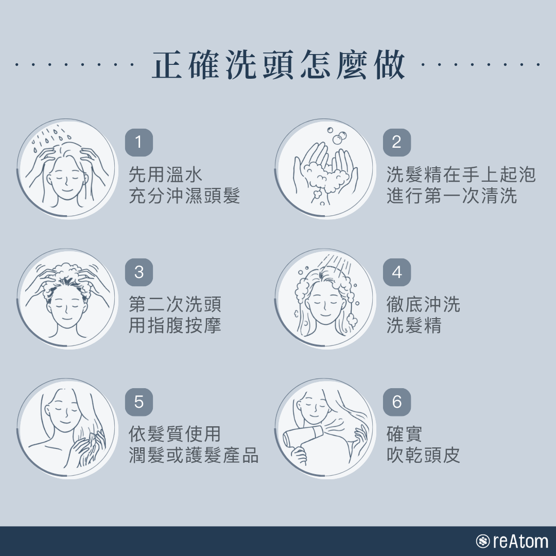 正確洗頭